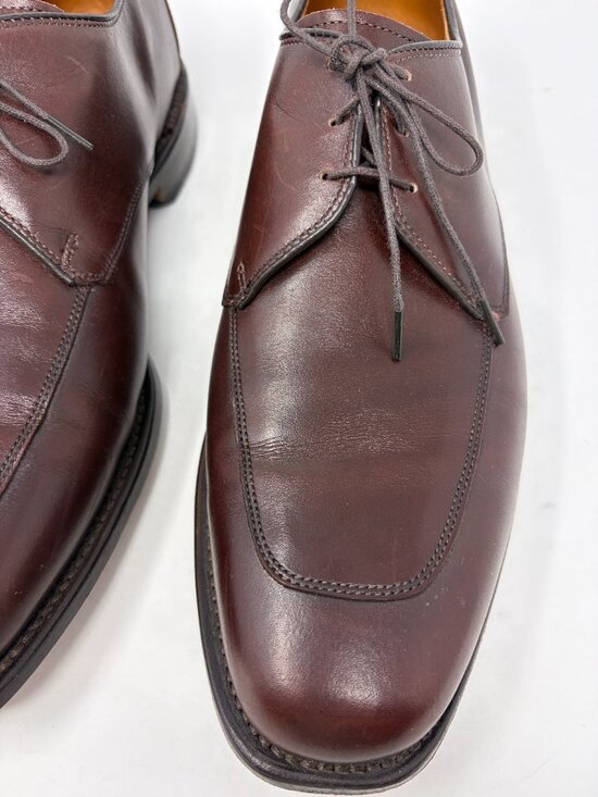 Allen Edmonds men\'s Burton dress shoes 10 D brown leather square toe oxford main image 4